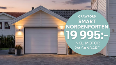 Prisvärd garageport från Crawford